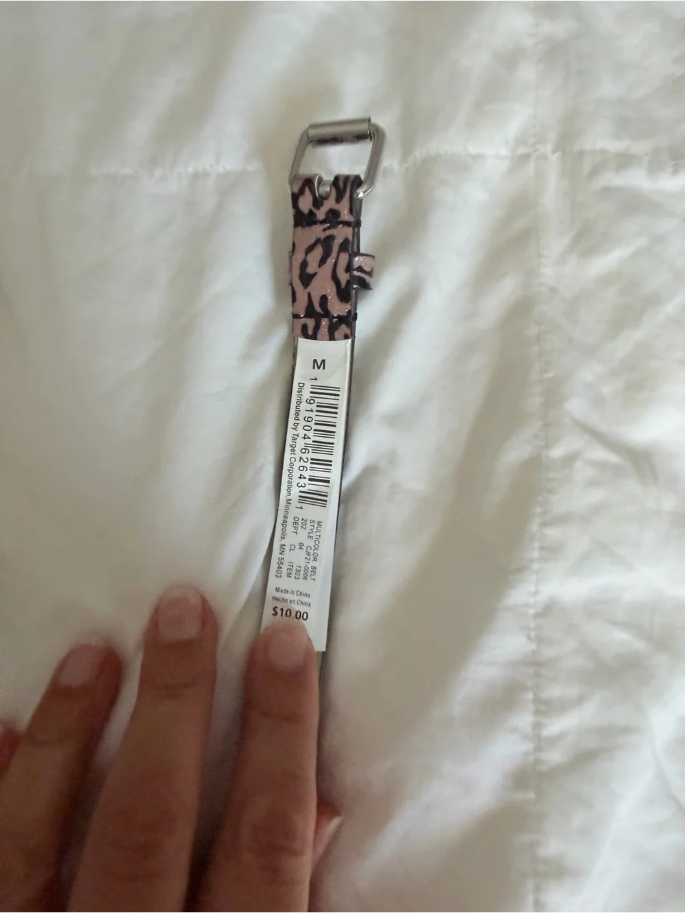 Pack of 3 Girl's Fashion Belts - Black, Gray, Leopard